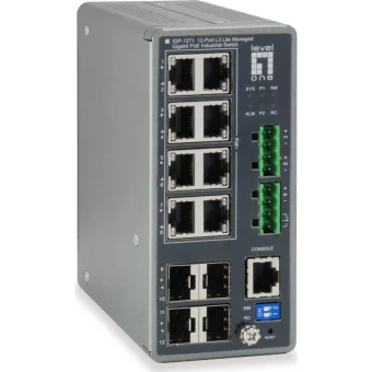 Level One IGP-1271 Managed L2 PoE+ Switch με 8 Θύρες Gigabit (1Gbps) Ethernet και 4 SFP Θύρες IGP-1271