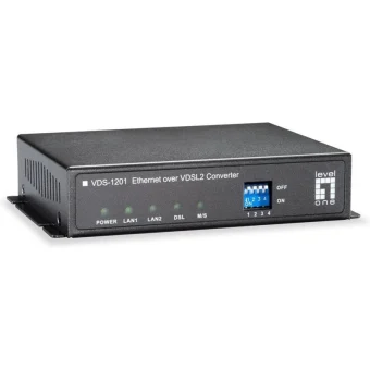 Level One VDS-1201 Ethernet Over VDSL2 Converter VDS-1201