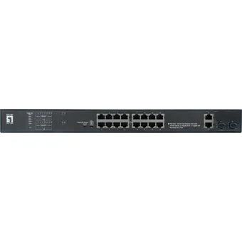 Level One FGP-2031 Unmanaged L2 PoE+ Switch με 16 Θύρες Gigabit (1Gbps) Ethernet και 2 SFP Θύρες FGP-2031