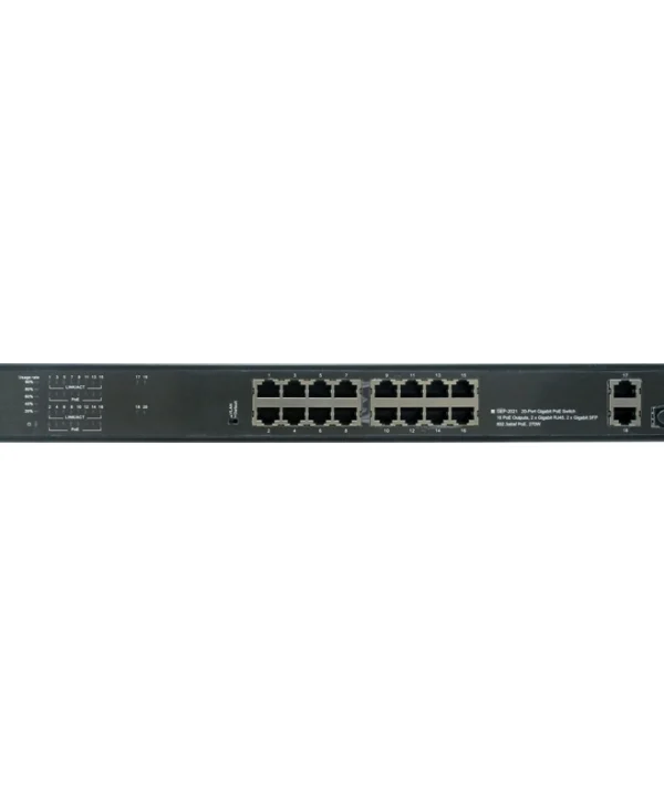 Level One GEP-2021 Unmanaged L2 PoE+ Switch με 16 Θύρες Gigabit (1Gbps) Ethernet και 2 SFP Θύρες GEP-2021