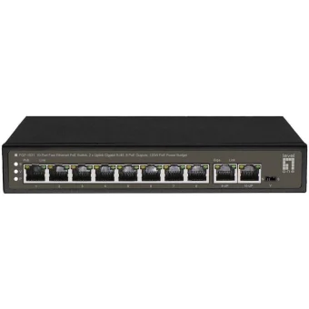 Level One FGP-1031 Unmanaged L2 PoE+ Switch με 8 Θύρες Gigabit (1Gbps) Ethernet FGP-1031