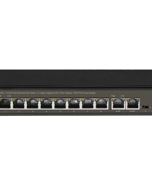 Level One FGP-1031 Unmanaged L2 PoE+ Switch με 8 Θύρες Gigabit (1Gbps) Ethernet FGP-1031