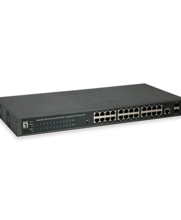 Level One GEP-2652 Unmanaged L2 PoE+ Switch με 26 Θύρες Gigabit (1Gbps) Ethernet και 2 SFP Θύρες GEP-2652