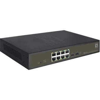 Level One GES-2110P v1 Unmanaged L2 PoE+ Switch με 8 Θύρες Gigabit (1Gbps) Ethernet και 2 SFP Θύρες GES-2110P