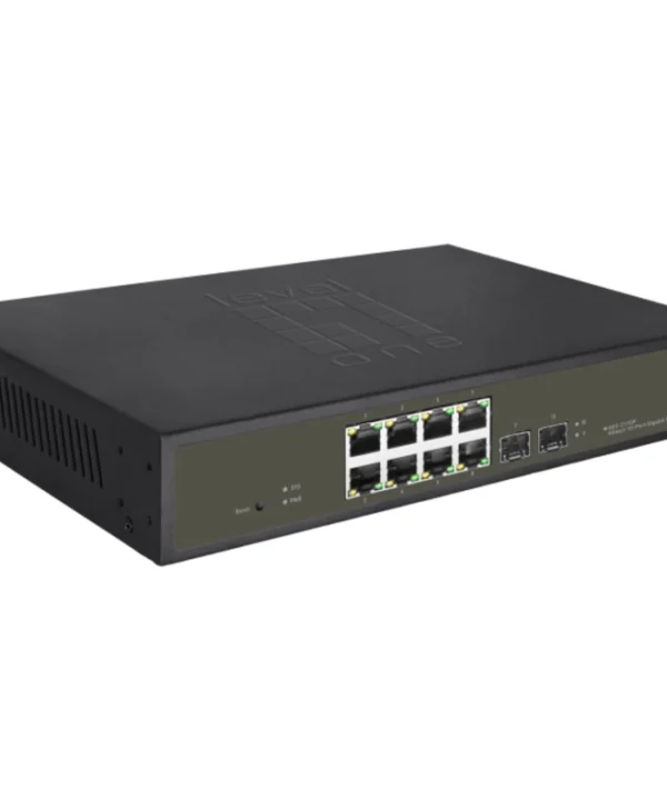 Level One GES-2110P v1 Unmanaged L2 PoE+ Switch με 8 Θύρες Gigabit (1Gbps) Ethernet και 2 SFP Θύρες GES-2110P
