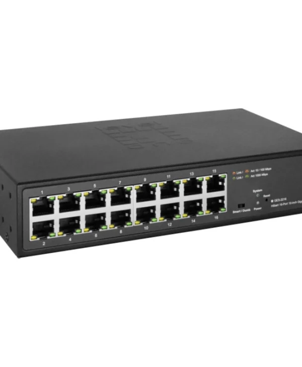 Level One GES-2216 Managed L2 Switch με 16 Θύρες Gigabit (1Gbps) Ethernet GES-2216