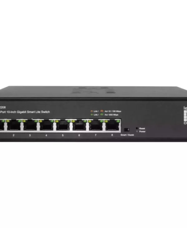 Level One GES-2208 Managed L2 Switch με 8 Θύρες Gigabit (1Gbps) Ethernet GES-2208