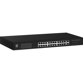 Level One GEP-2841 Managed L2 PoE++ Switch με 24 Θύρες Gigabit (1Gbps) Ethernet και 2 SFP Θύρες GEP-2841