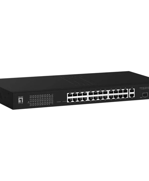 Level One GEP-2841 Managed L2 PoE++ Switch με 24 Θύρες Gigabit (1Gbps) Ethernet και 2 SFP Θύρες GEP-2841