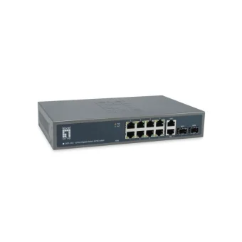 Level One GEP-1221 Unmanaged L2 PoE++ Switch με 10 Θύρες Gigabit (1Gbps) Ethernet και 2 SFP Θύρες GEP-1221