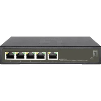 Level One GES-2105P Hilbert Managed L2 PoE+ Switch με 5 Θύρες Gigabit (1Gbps) Ethernet GES-2105P