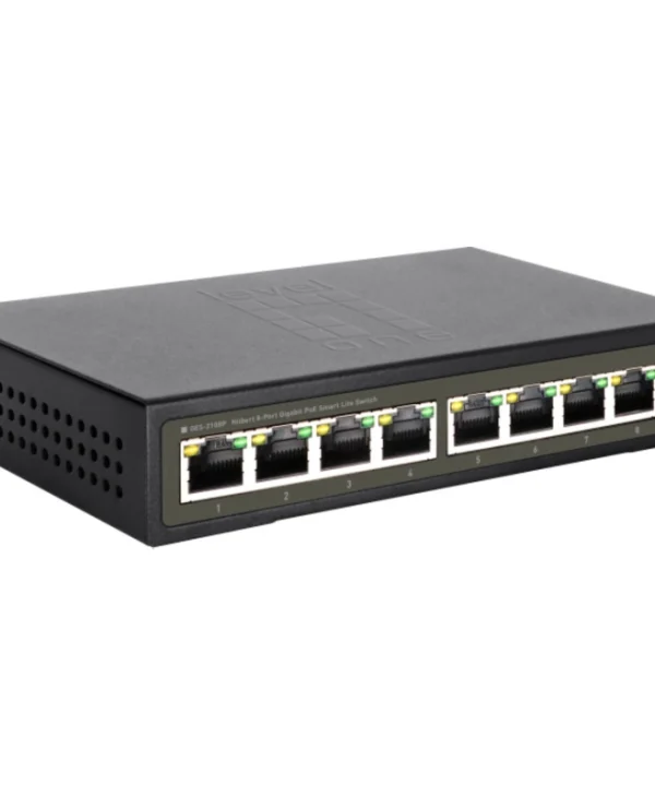 Level One GES-2108P Unmanaged L2 PoE+ Switch με 8 Θύρες Gigabit (1Gbps) Ethernet GES-2108P