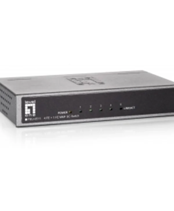 Level One FEU-0511 Unmanaged L2 Switch με 4 Θύρες Ethernet και 4 SFP Θύρες FEU-0511