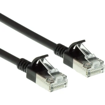 Act U/FTP (STP) Cat.6a Καλώδιο Δικτύου Ethernet 2m Μαύρο 1τμχ