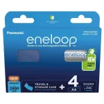 Panasonic Eneloop & Storage Case Επαναφορτιζόμενες Μπαταρίες AA Ni-MH 2000mAh 1.2V 4τμχ