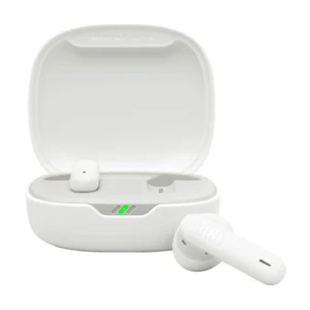 JBL Wave Flex 2 Earbud Bluetooth Handsfree Ακουστικά με Αντοχή στον Ιδρώτα και Θήκη Φόρτισης Λευκά