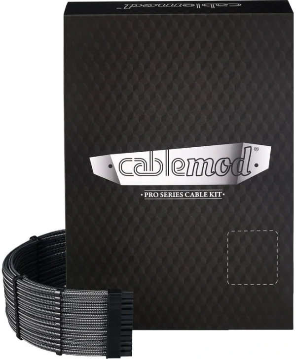 Cablemod C-series Pro Modmesh Sleeved 12v-2x6 12vhpwr Dual Stealthsense Cable Kit Corsair Type 4 Rm Black Label Rmi Rmx Carbon Cm-pcsr-16x2kit-nkc-r-ss