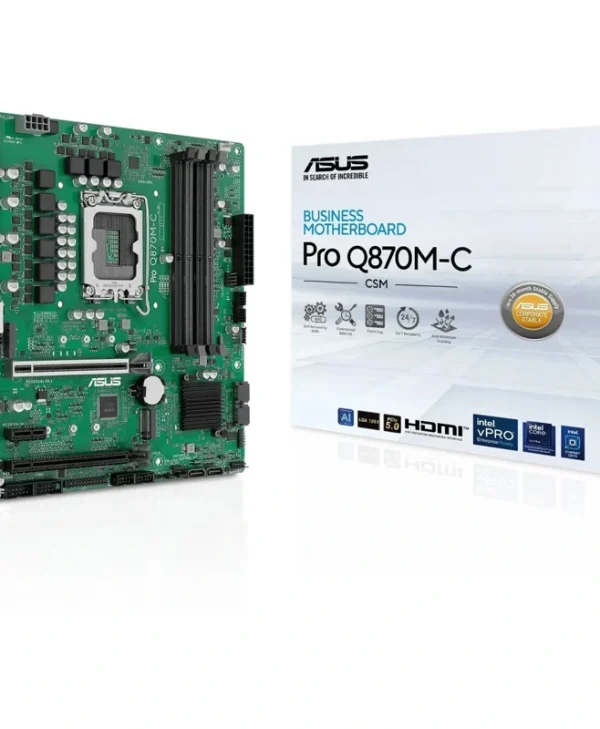 Asus Pro Q870M-C-CSM Motherboard Micro ATX με Intel 1851 Socket 90MB1KEP-M0EAYC 90MB1KEP-M0EAYC