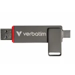 Verbatim Dual 1.0TB USB 2.0 Stick με σύνδεση USB-A & USB-C Γκρι - Image 3