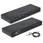 i-tec USB-C Docking Station με HDMI/DisplayPort 4K PD Ethernet και σύνδεση 2 Οθονών Μαύρο (CADUA4KDOCKPDL2) CADUA4KDOCKPDL2