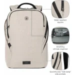 Wenger Τσάντα Πλάτης για Laptop 16" σε Μπεζ χρώμα 653499 653499 - Image 9