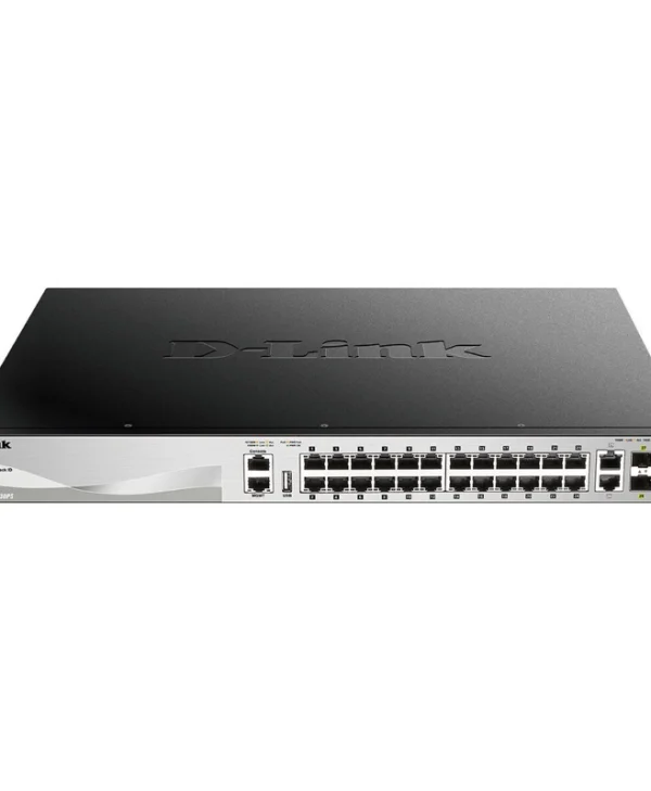 D-Link DGS-3130-30PS/E Managed L3 PoE+ Switch με 24 Θύρες Gigabit (1Gbps) Ethernet και 4 SFP Θύρες DGS-3130-30PS/E