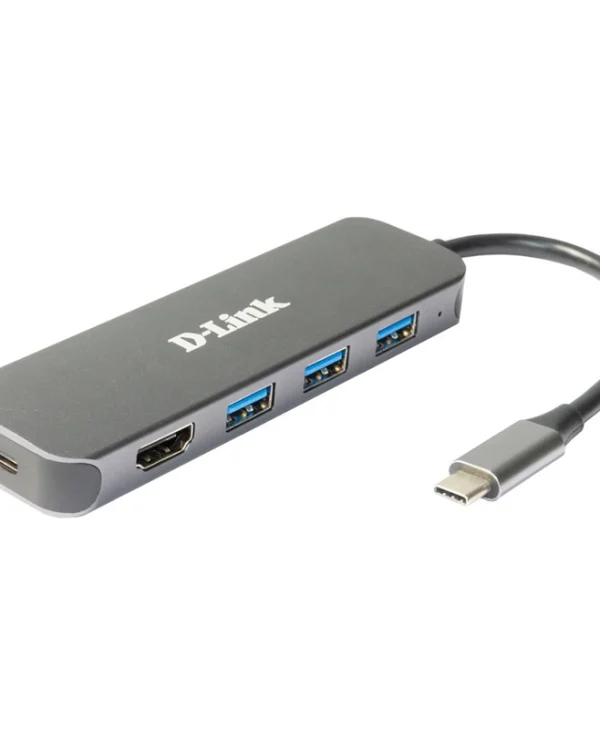 D-Link USB-C Docking Station με HDMI 4K PD Γκρι (DUB-2333) DUB-2333