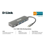 D-Link USB-C Docking Station με HDMI 4K PD Γκρι (DUB-2333) DUB-2333 - Image 2