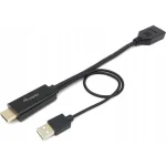 Equip Μετατροπέας HDMI / USB-A male σε DisplayPort female 1τμχ 119039 119039 - Image 5