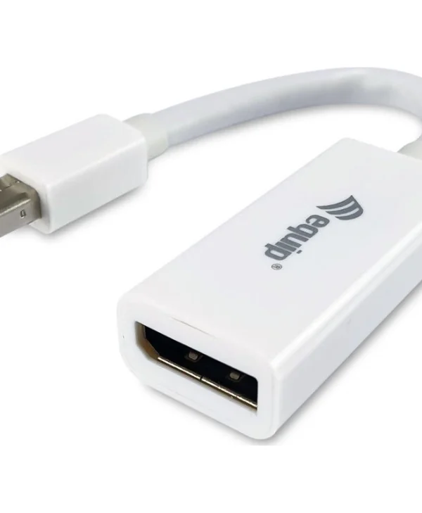 Equip Μετατροπέας mini DisplayPort male σε DisplayPort female Λευκό 1τμχ 133440 133440