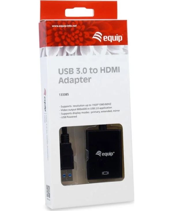 Equip Μετατροπέας USB-A male σε HDMI female (133385) 133385