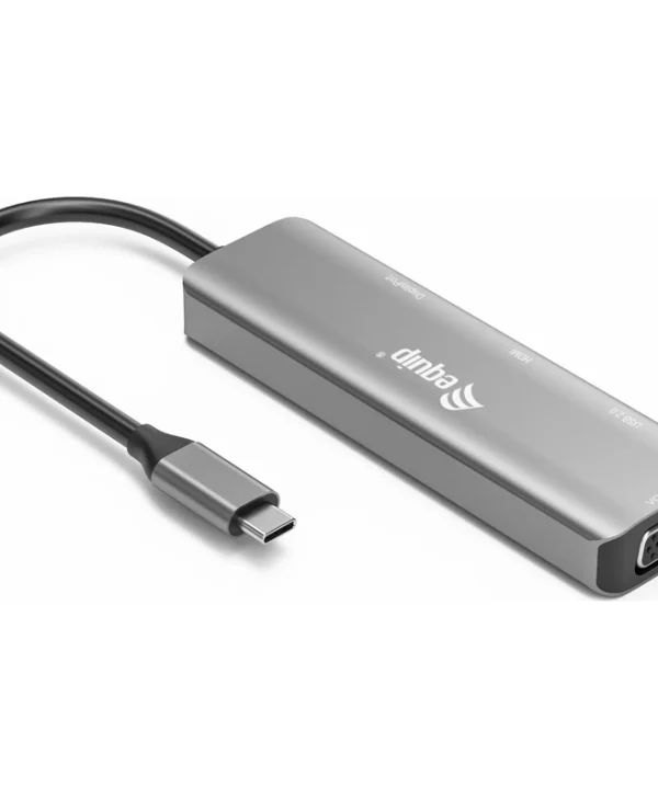 Equip USB-C Docking Station με HDMI/DisplayPort 4K PD Ethernet Γκρι (133485) 133485