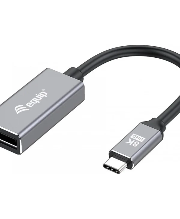 Equip Μετατροπέας USB-C male σε DisplayPort female Γκρι (133493) 133493
