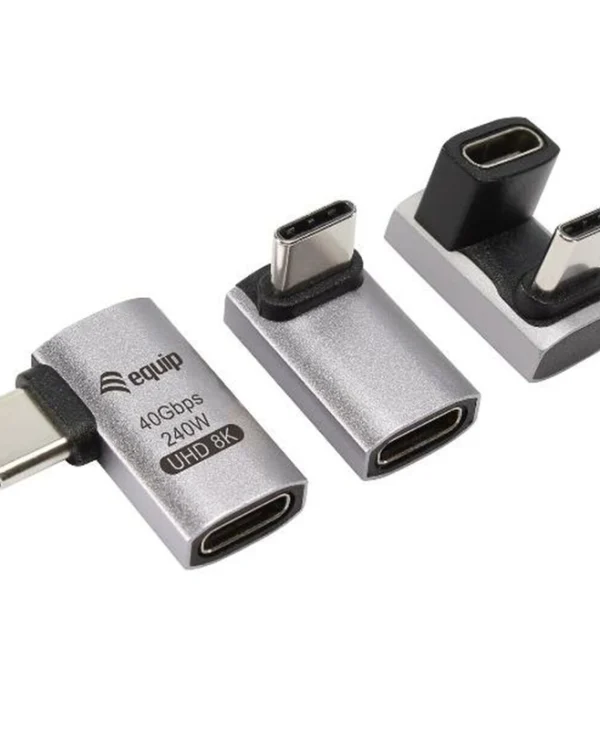 Equip Μετατροπέας USB-C male σε USB-C female Γκρι 1τμχ 133478 133478
