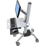 Ergotron Neo-Flex Βάση Δαπέδου Περιφερειακών με Ροδάκια Ασημί 24-206-214 24-206-214