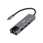 Equip USB-C Docking Station με HDMI 4K PD Ethernet Γκρι (133489) 133489