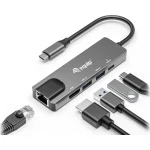 Equip USB-C Docking Station με HDMI 4K PD Ethernet Γκρι (133489) 133489 - Image 5