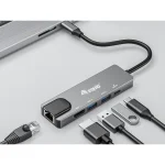 Equip USB-C Docking Station με HDMI 4K PD Ethernet Γκρι (133489) 133489 - Image 6
