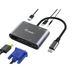Equip USB-C Docking Station με HDMI 4K PD και συνδεση 2 Οθονών Ασημί (133483) 133483 - Image 4