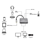Equip USB-C Docking Station με HDMI 4K PD και συνδεση 2 Οθονών Ασημί (133483) 133483 - Image 6