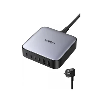 Ugreen Βάση Φόρτισης GaN με 2 Θύρες USB-A και 4 Θύρες USB-C 200W Power Delivery / Quick Charge 2.0 σε Μαύρο χρώμα (Nexode GaN CD271)