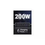 Ugreen Βάση Φόρτισης GaN με 2 Θύρες USB-A και 4 Θύρες USB-C 200W Power Delivery / Quick Charge 2.0 σε Μαύρο χρώμα (Nexode GaN CD271) - Image 4