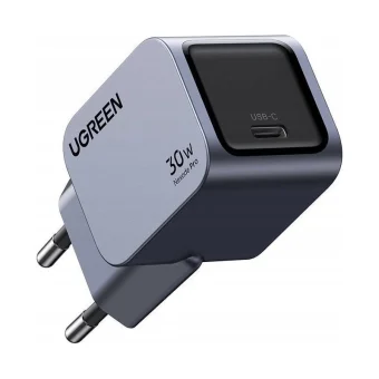 Ugreen Φορτιστής Χωρίς Καλώδιο GaN 30W Power Delivery / Quick Charge 3.0 Γκρι (Nexode Pro)