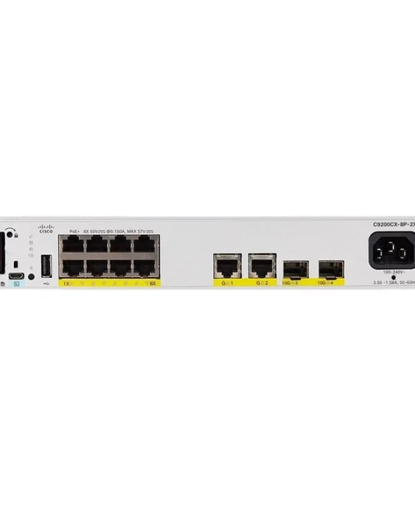 Cisco C9200CX-8P-2X2G-A L2 PoE+ Switch C9200CX-8P-2X2G-A