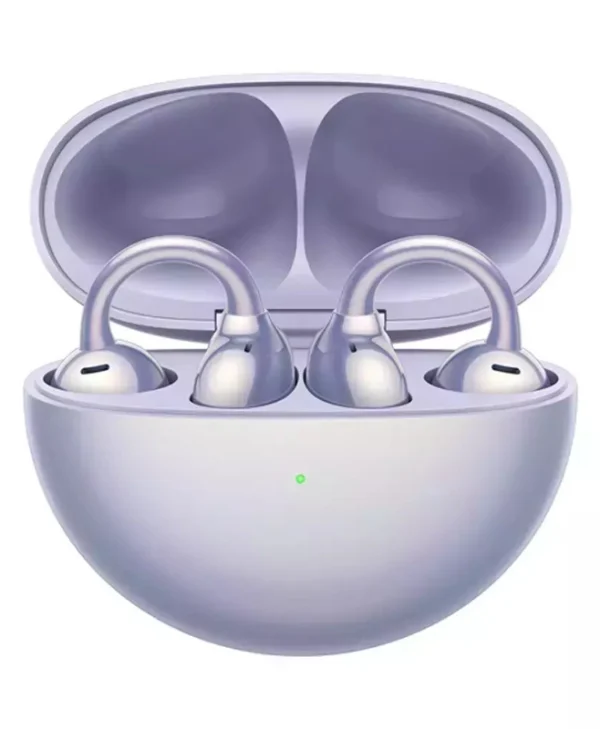 Huawei FreeClip Earbud Bluetooth Handsfree Ακουστικά με Αντοχή στον Ιδρώτα και Θήκη Φόρτισης Μωβ