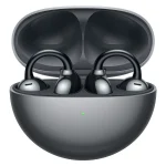Huawei FreeClip Earbud Bluetooth Handsfree Ακουστικά με Αντοχή στον Ιδρώτα και Θήκη Φόρτισης Μαύρα