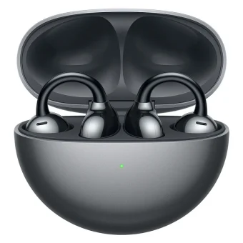 Huawei FreeClip Earbud Bluetooth Handsfree Ακουστικά με Αντοχή στον Ιδρώτα και Θήκη Φόρτισης Μαύρα
