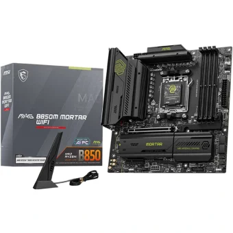 MSI MAG B850M Mortar Wifi Motherboard Micro ATX με AMD AM5 Socket 7E61-001R 7E61-001R