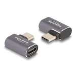 DeLock Μετατροπέας USB-C male σε USB-C female Γκρι 1τμχ 60047 60047