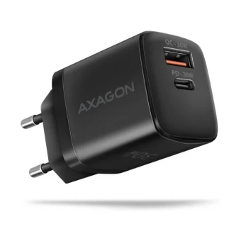 Axagon Φορτιστής Χωρίς Καλώδιο GaN 30W Power Delivery / Quick Charge 3.0 Μαύρος (AZAXNLSACUPQ301)